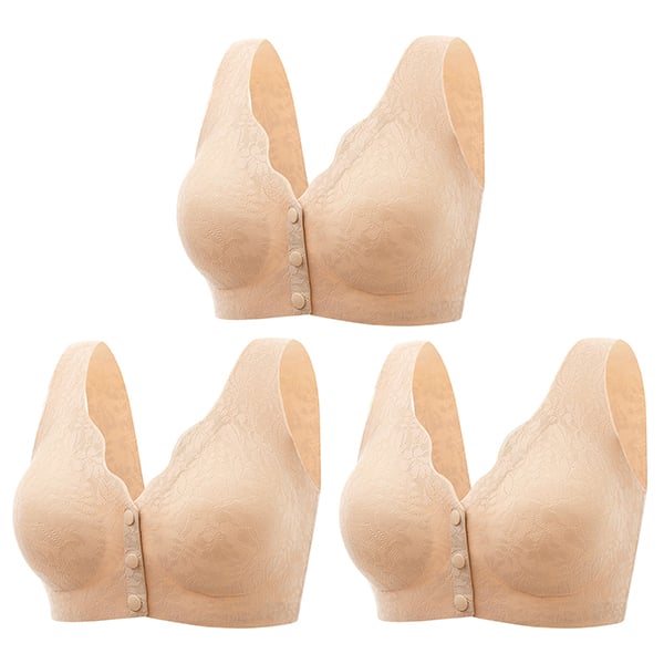 🔥Buy 1 Get 2 Free Now🔥 Soft Front-button Wire-free Bra