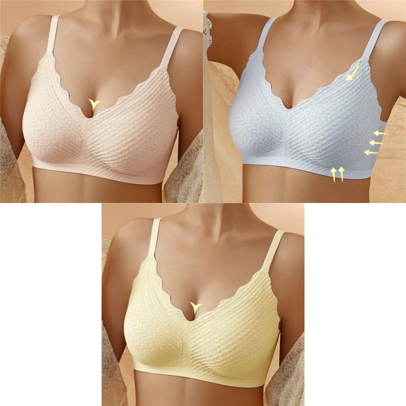 🔥Hot Sell🔥⏰LAST DAY  Buy 1 Get 1 Free⏰Transpirable Ice Silk Wireless Push Up Plus Size Bra