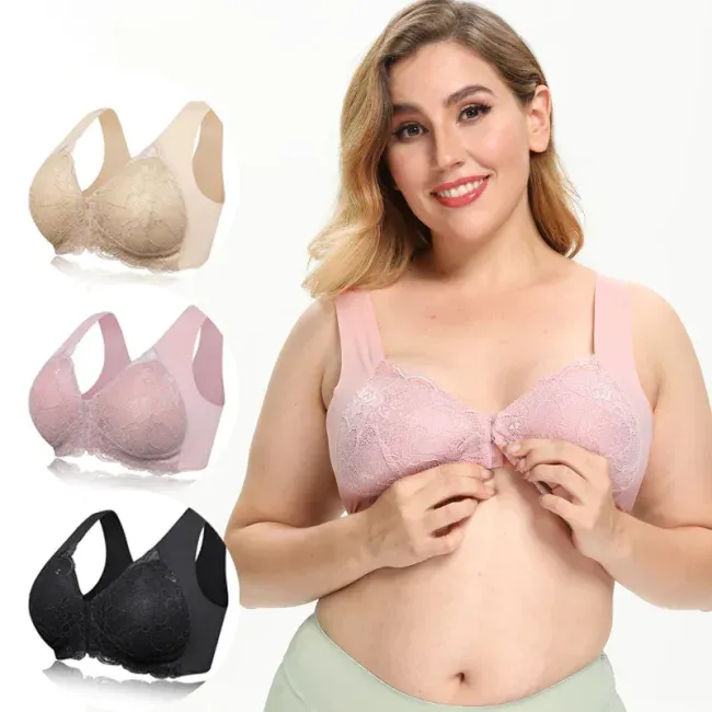 💕Buy 1 Get 1 Free💕 Front Closure 5d Shaping Push Up Comfy Wireless Bra