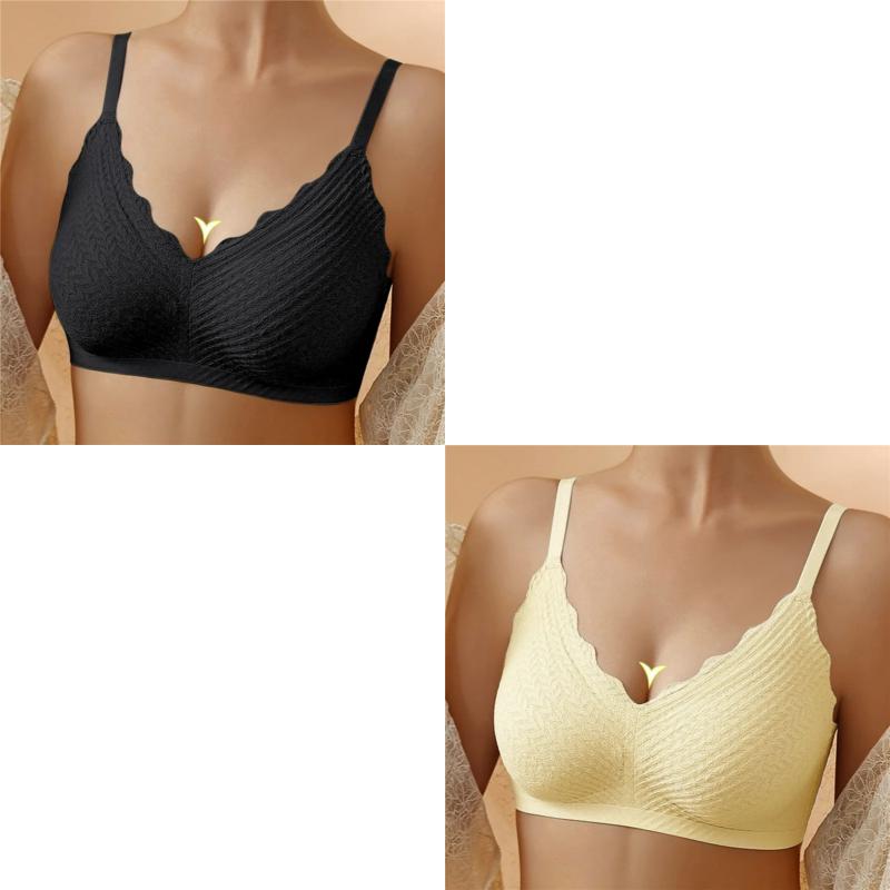 🔥Hot Sell🔥⏰LAST DAY  Buy 1 Get 1 Free⏰Transpirable Ice Silk Wireless Push Up Plus Size Bra