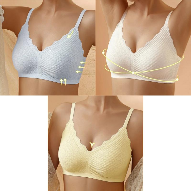 🔥Hot Sell🔥⏰LAST DAY  Buy 1 Get 1 Free⏰Transpirable Ice Silk Wireless Push Up Plus Size Bra