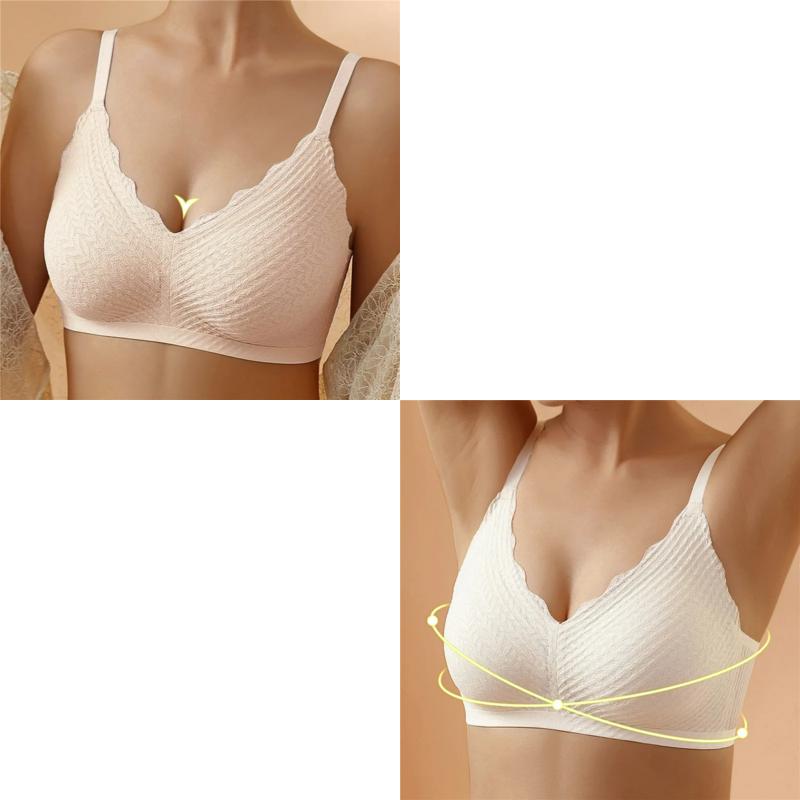 🔥Hot Sell🔥⏰LAST DAY  Buy 1 Get 1 Free⏰Transpirable Ice Silk Wireless Push Up Plus Size Bra