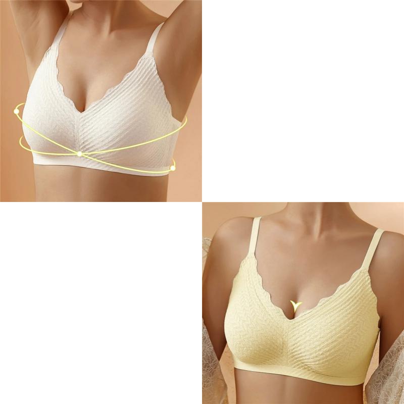 🔥Hot Sell🔥⏰LAST DAY  Buy 1 Get 1 Free⏰Transpirable Ice Silk Wireless Push Up Plus Size Bra